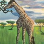 Giraffe at Sunset 3